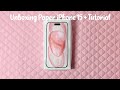 Paper diy unboxing paper iphone 15  tutorial  asmr  applefrog