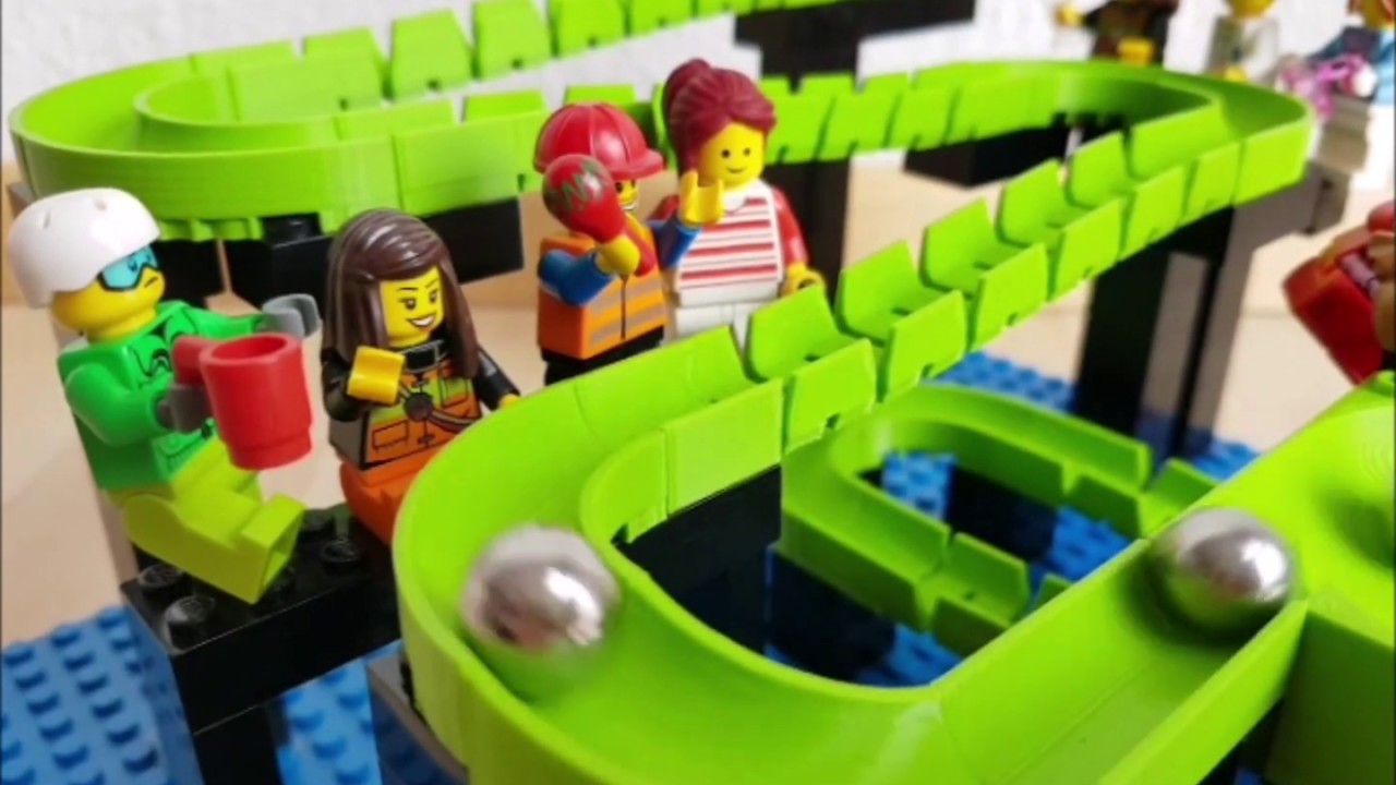 Marble Run Building Blocks Bricks for Children Murmelbahn 3D Printed Movie