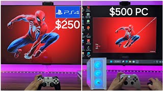 $250 PS4 Slim Vs $500 PC in 2024 (Spider-man Comparison)