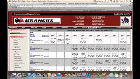 Creating Calving History & EPD Reports