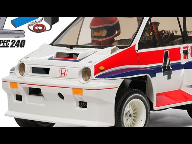 【すぐ遊べるラジコン！】タミヤ XBシリーズ　1/10 Honda シティターボ　(WR-02Cシャーシ)