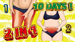 10日間【下腹ぽっこり・太もも痩せ🔥】ダイエット筋トレ【自重トレーニング】