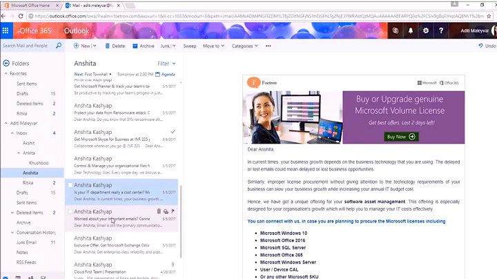How to print an email in Outlook Web Access(OWA)?