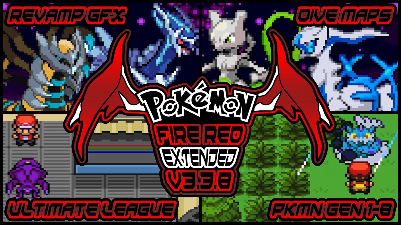 Pokemon Fire Red Extended [ Gen 1 - 8 ] Cheats‼️ 