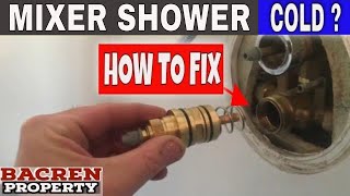 HOW TO Replace a Bristan Shower Cartridge | Fix a COLD Mixer shower in minutes !