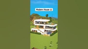 Minecraft Easy Modern House 🏠 #shorts