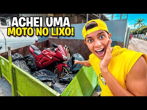 ACHEI UMA MOTO NO LIXO *Ela funcionou ?