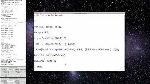 Infinite Hold Reverb in SuperCollider