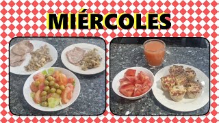 Mi menú para perder peso con RECETAS MIÉRCOLES