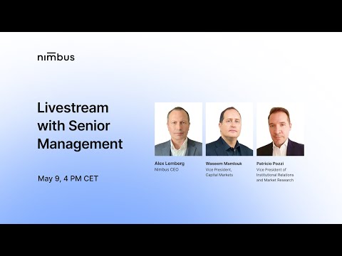 Livestream with Nimbus Senior Management