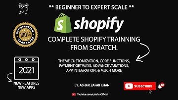 Shopify Dashboard Overview Lesson#2 2021 Complete Training Urdu/Hindi Tutorial | By Ashar Zafar
