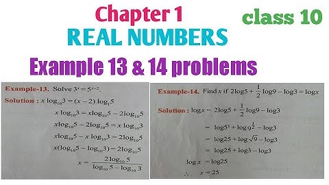 Class_10//chapter_1 Real Numbers//Example 13 & 14 problems explain in telugu
