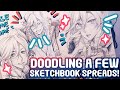 Doodling a few Sketchbook Spreads!