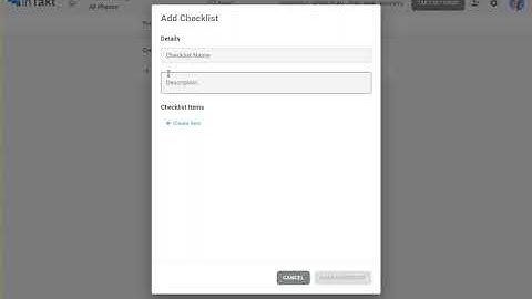 Checklist Feature