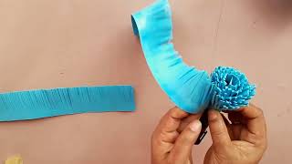 How to make beautiful paper flowers/craft paper flowers making tutorial/Easy and Simple #diy #craft