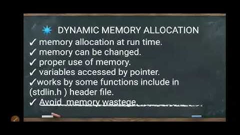 Dynamic memory allocation | malloc() | calloc() | realloc() | free() |