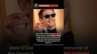 Jack O'Connell Stuns at Academy Awards with Vampire Look #Oscars #RedCarpet #Viral #Hollywood #Style