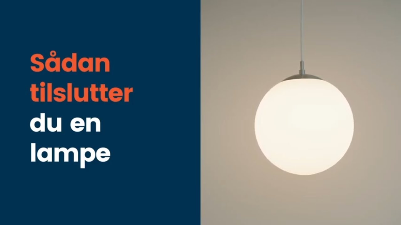 sten Peer amplitude Tilslutning af lampe – Se hvordan du tilslutter din lampe | SILVAN - YouTube