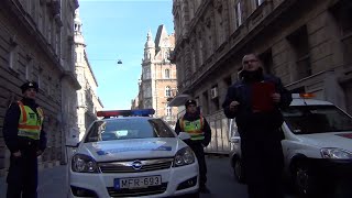 Конфликт с полицией  Будапешта
