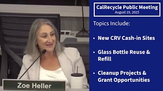 8-19-25 CalRecycle Public Meeting