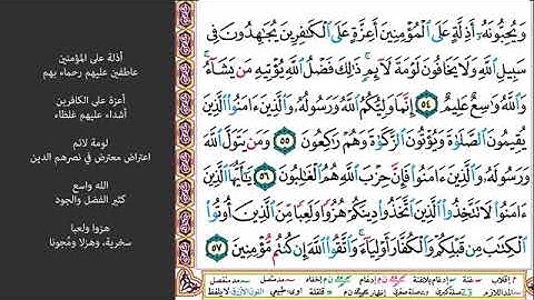 # ١١ الصفحة ١١٧ من القرآن الكريم مكررة ١٠ مرات سورة المائدة ماهر المعيقلي يا أيها الذين آمنوا لا