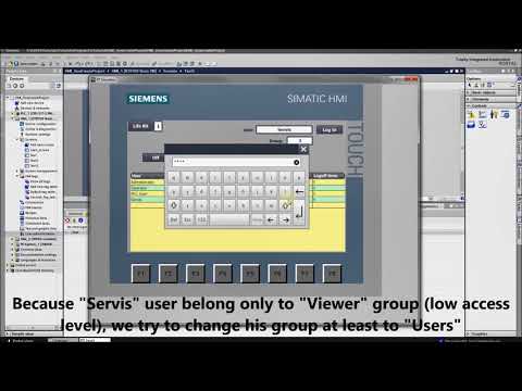 HMI programming tutorial TIA Portal - 6. User administration : User view (Part 4/5)