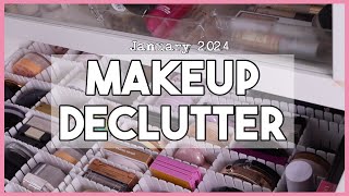 MAKEUP DECLUTTER & COLLECTION | PART 1 | JANUARY 2024