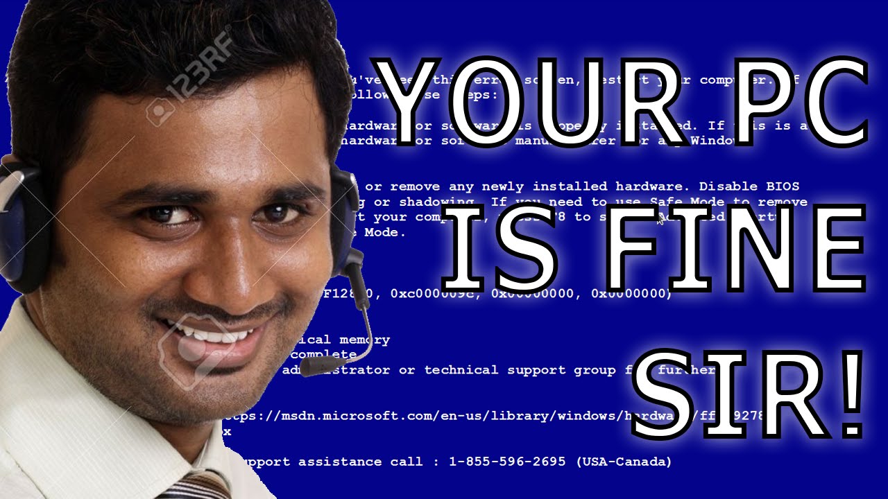 Your Pc Is Fine Sir Tech Support Scammer Call Youtube