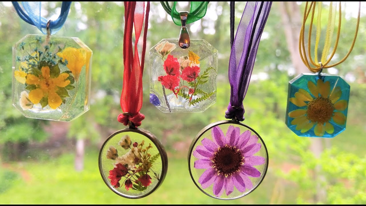 62- Dried Flower Resin Jewelry, A Beginner's Guide From Picking A Flower To  Finished Art 