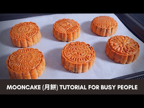 Mooncake Recipe for Busy People - No Talking ASMR baking tutorial