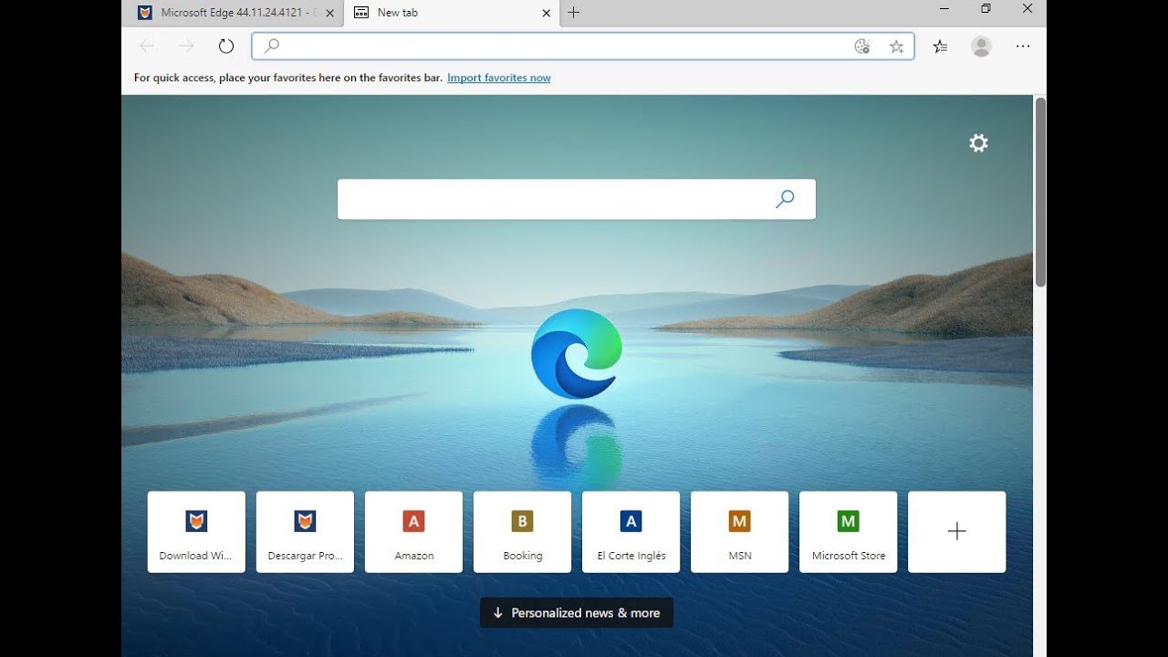 How To Set Microsoft Edge Browser Wallpaper Image To U