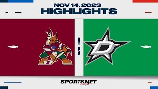 NHL Highlights | Coyotes vs. Stars - November 14, 2023
