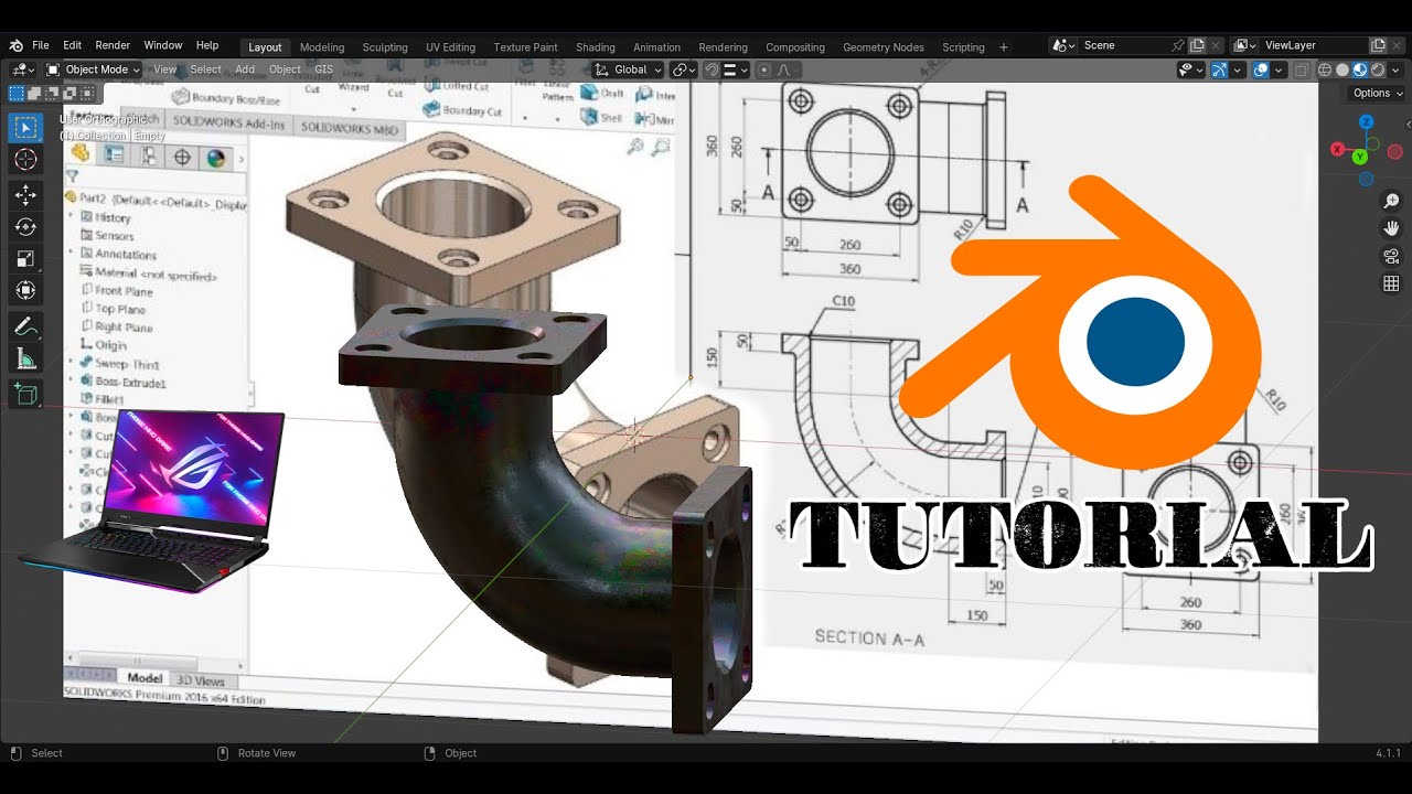 Video tutorial - Modelado de pieza a escala en Blender - Regalado ...