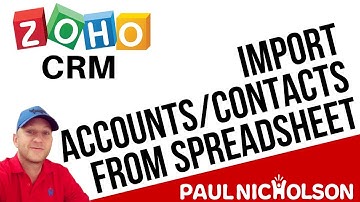 Zoho CRM Import Contacts Checking Spreadsheet For Errors