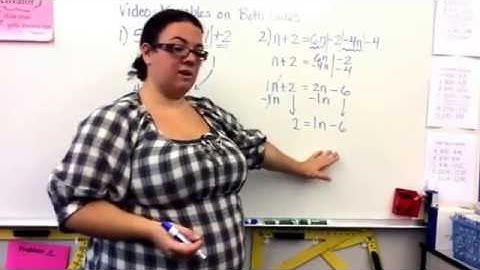 Video: Variables on Both Sides (multi-step equations)