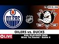 EDMONTON OILERS VS ANAHEIM DUCKS 🏒 NHL Playoffs Game Score Radio Play-by-Play