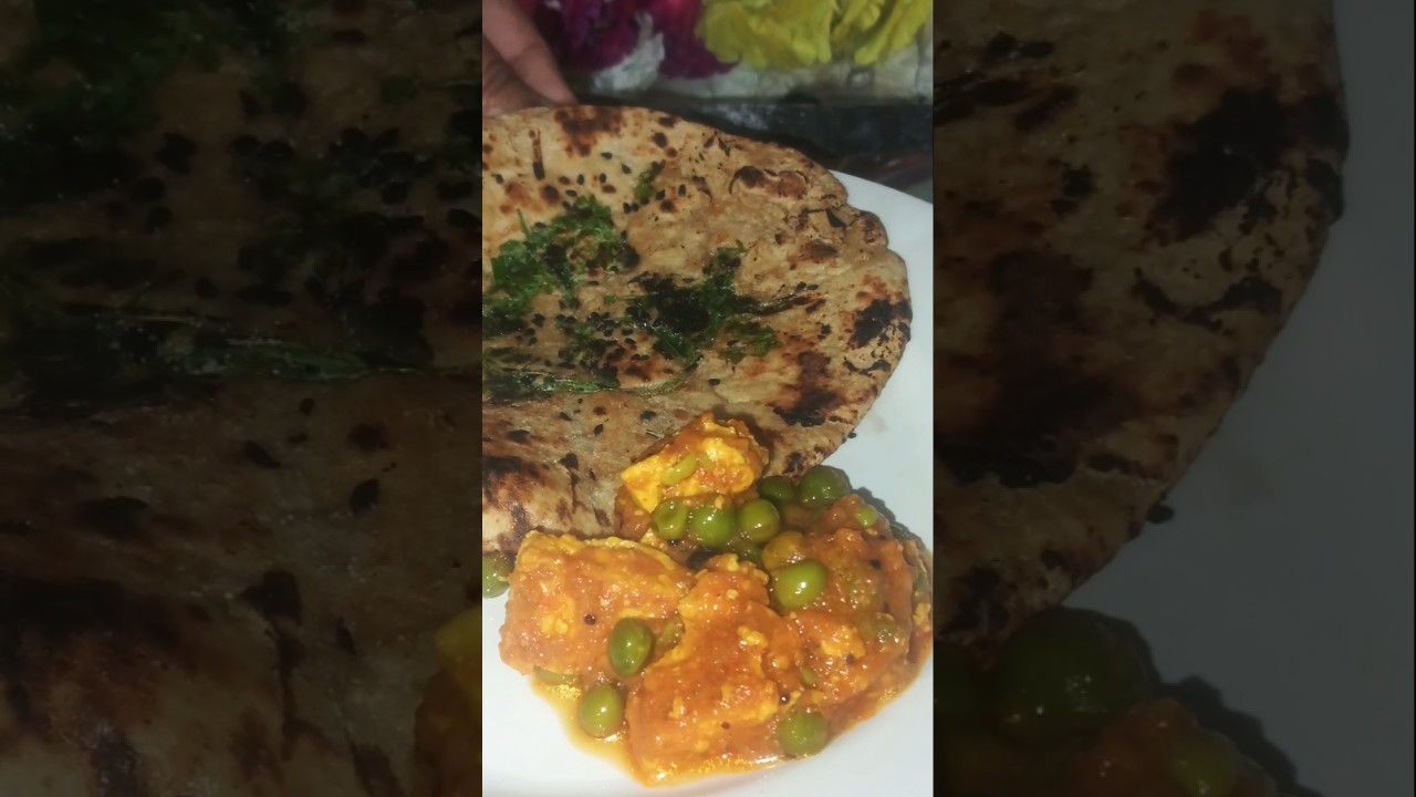 આવું ડિનર રોજ બનાવવાનું મન થાય 😍 | મટર પનીર & ઘઉંના કુલ્ચા😋ફટાફટ ડિનર રેડી 😋