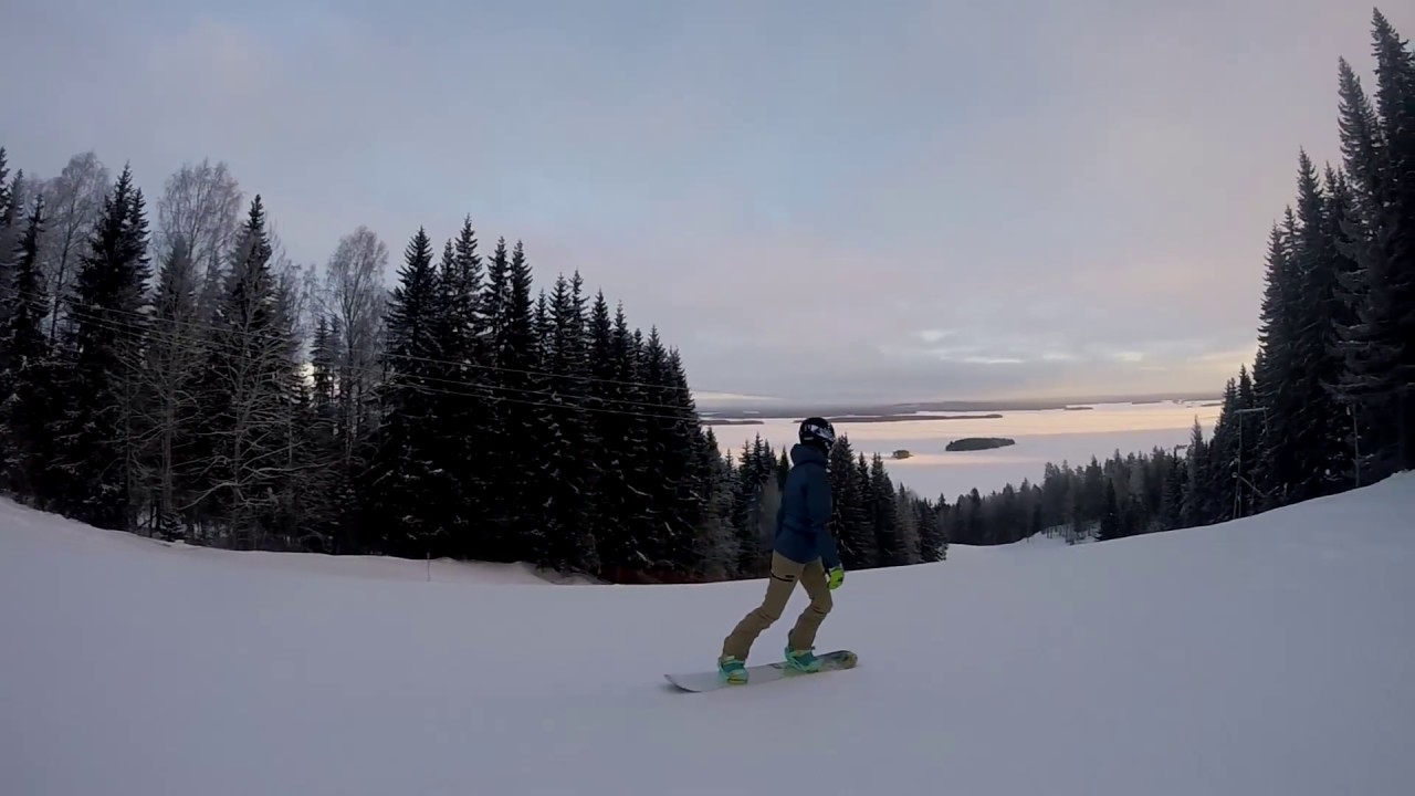 Красно-синяя трасса целиком Коли, Финляндия