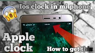 Center Clock Miui 9