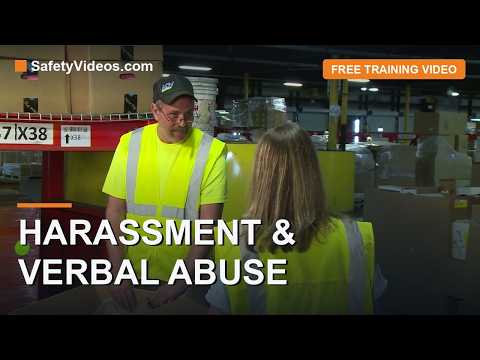 Sexual harassment and verbal abuse at work training video preview