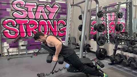 Exercise Library:  Chest Supported Incline Dumbbell Rows