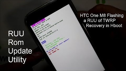 HTC One M8 Flashing a RUU of TWRP Recovery in Hboot