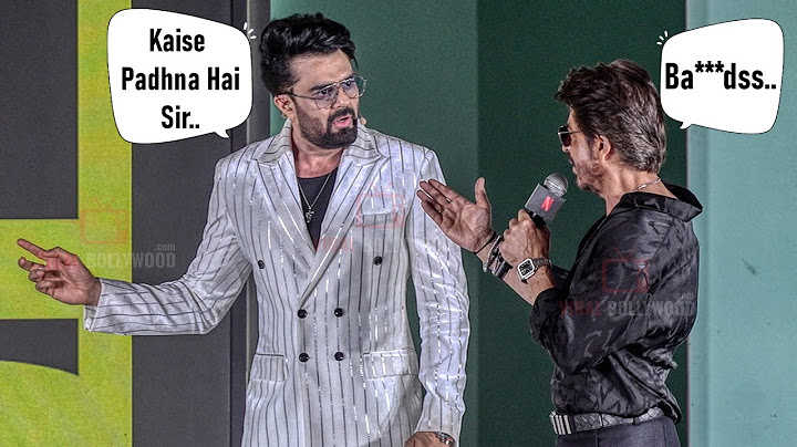 Manish Paul Struggles to Say 'The Ba***dss of Bollywood’ & Shahrukh Khan Steps In to Teach