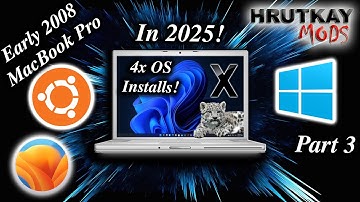 4x OS Installs!: Early 08 MacBook Pro In 2025! (Part 3)