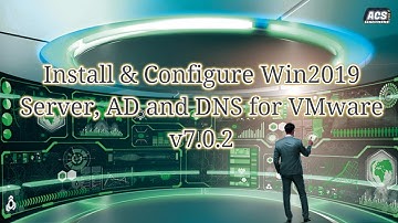 Install & Configure Win2019 Server, AD and DNS for VMware v7.0.2 Lec-18 |Domain Controller| EXSI 7