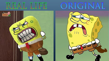 Right Place Wrong Time ! - SpongeBob Original vs Real life | SpongeBob Animation
