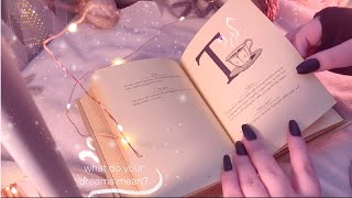 book ASMR ✨ Dream Dictionary ✨💭 soft n cozy whispere reading | dream interpretations & meanings screenshot 1