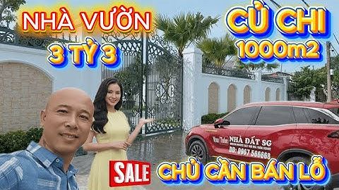 🛑BÁN NHÀ VƯỜN CỦ CHI 1000M2 | GẦN THỊ TRẤN, GIÁ CHỐT 3 Tỷ 3 | Xã Tân An Hội | #Chuyenbietthu