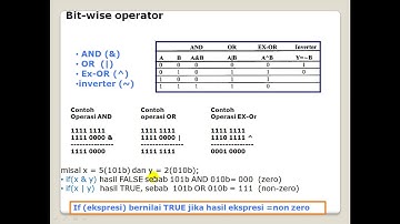 Dasar Mikrokontroler AVR bag-12: Operator logika dan bit wise