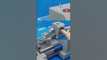 Homemade mini lathe from PVC | Comment your doubts | #machine #wheelsaw #enginelathe #minilathe